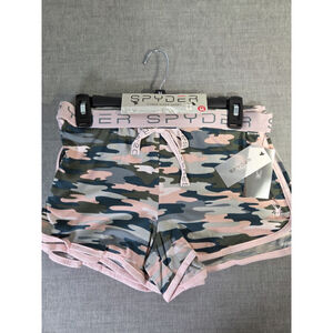 Spyder Sleepwear Short 2-Pack Camo Pink Gray Print Size M Athleisure Comfort NWT